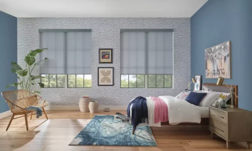 Urban Loft Fabric in Blue Steel Blue